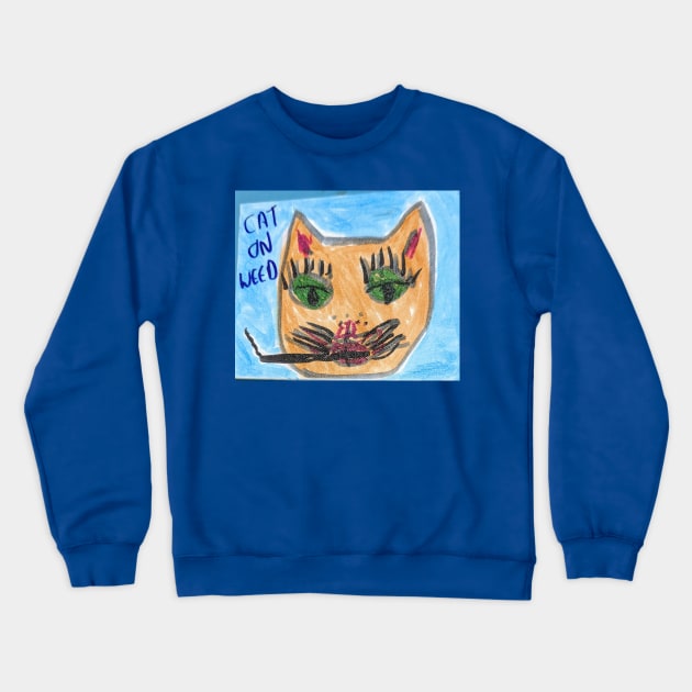 Cat Crewneck Sweatshirt by JudyOriginalz